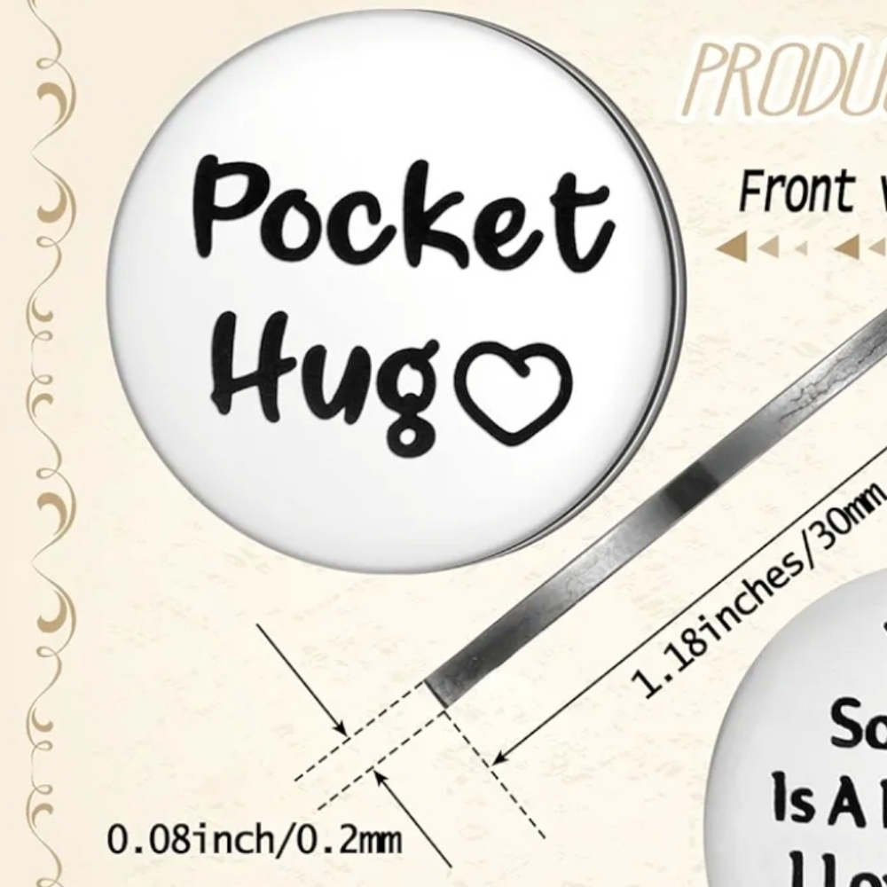 3 for $10 Silver Sobriety is A BIG DEAL double-sided Coins Pocket Hug - Picture 4 of 6